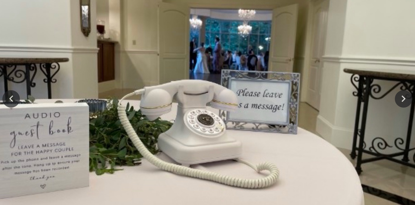 Vintage telephone audio guest book available for Dallas–Fort Worth events